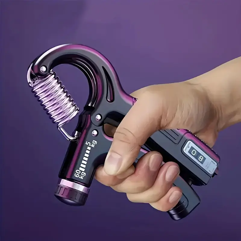 1pc Unisex Iron Grip Strengthener - Adjustable, Non-Slip Resistance Trainer, Home Strength Training Equipment for Rehabilitation & Fitness Enthusiasts, Ideal Christmas Gift