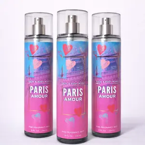 PARIS AMOUR Bath & Body Works Fragrance Mist 3-Pack – 8 oz Each