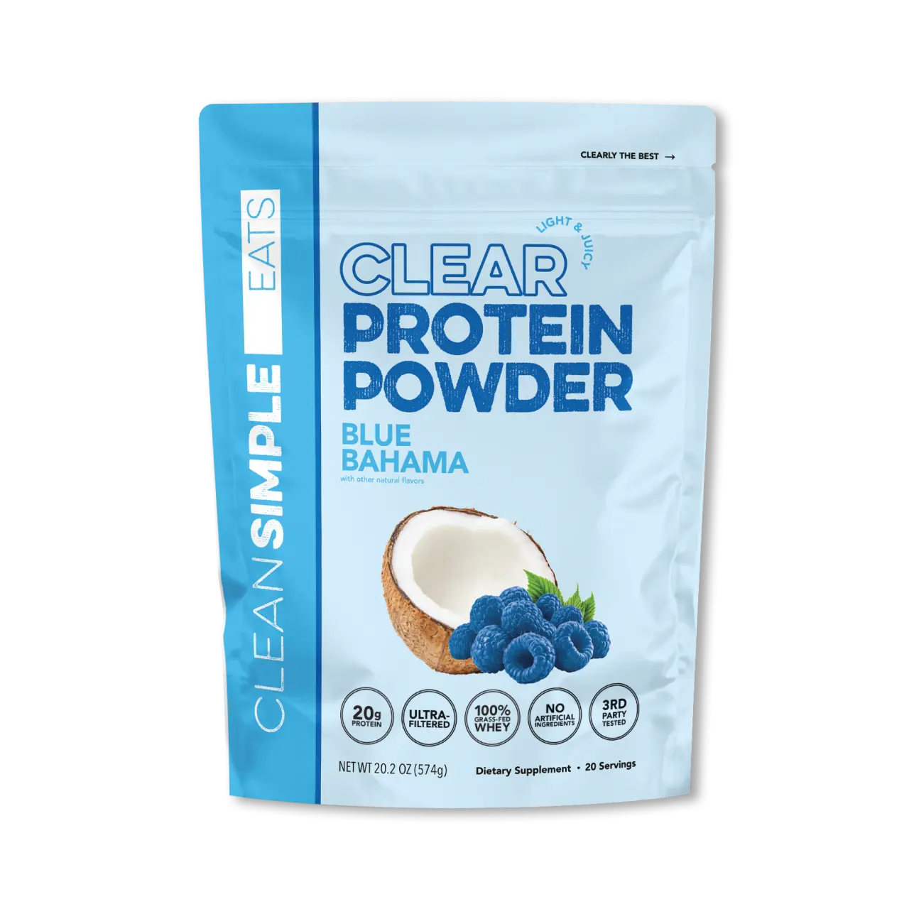 Clear Protein Powder: Blue Bahama (20 Serving) Clear Protein Powder: Blue Bahama (20 Serving)