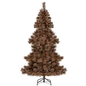 COSTWAY - 6 Feet Artificial Christmas Tree with 493 Branch Tips for Home Office Carnival