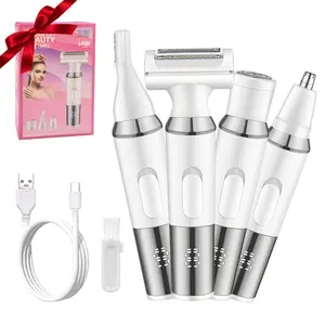 4 in 1 Electric Hair Removal Tool, 1 Set Rechargeable Hair Removal Tool with Digital Screen, Electric Hair Removal Machine for Women, Personal Care Appliances