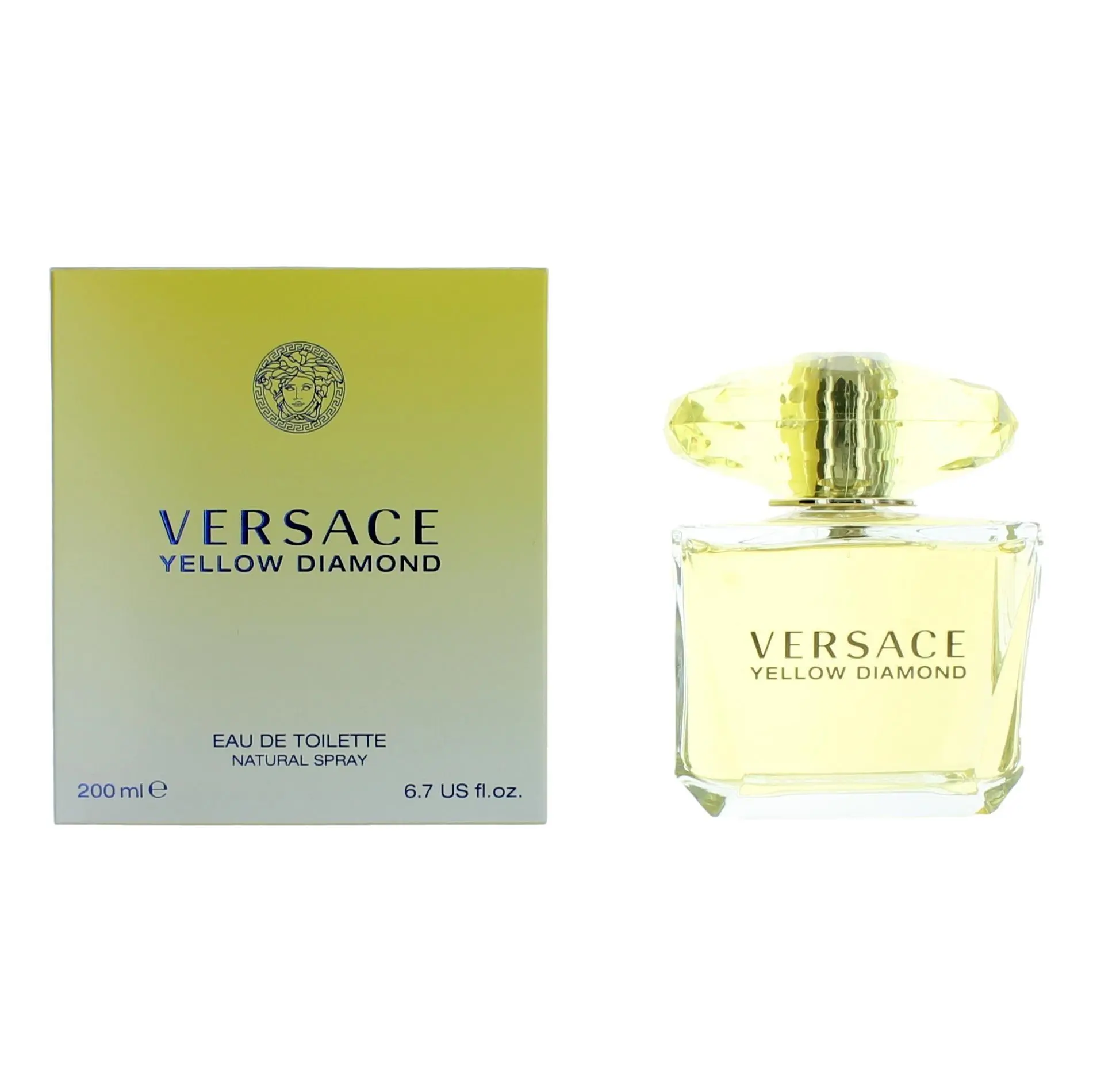 Versace Yellow Diamond by Versace for Women - 6.7 oz EDT Spray