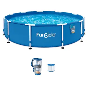 Funsicle 12' x 30" Outdoor Activity Round Frame Above Ground Swimming Pool Set
