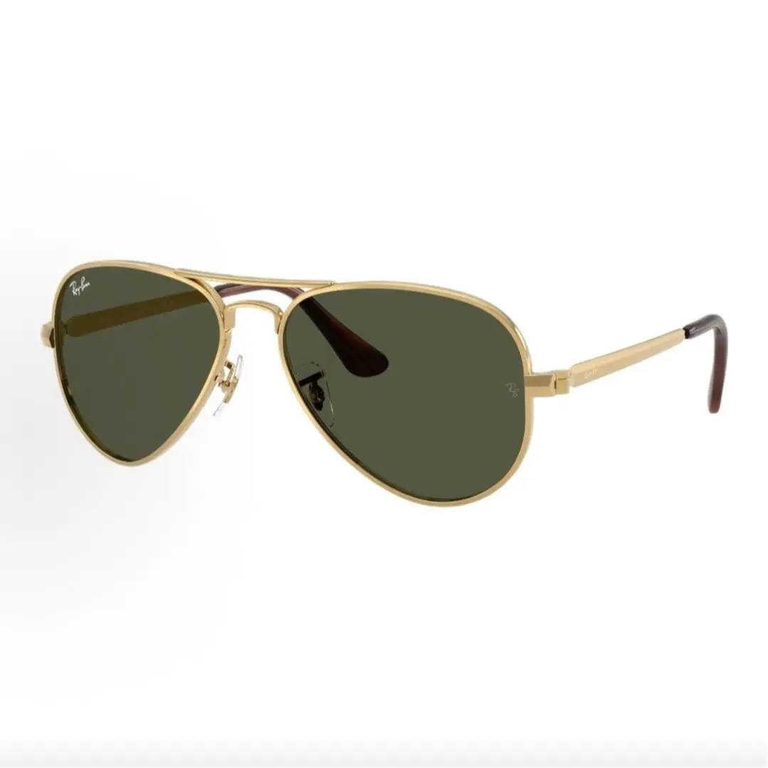 Pre-owned Brand new Ray Ban Classic Aviator Gold Frame Sunglasses with G 15 Green Lenses（Do not purchase directly. Contact us for details.）