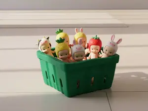 Sonny Angel Berry Basket Display Stand – Cute Mini Organizer for Hippers & Standing Figures | 3D Printed Collector Display