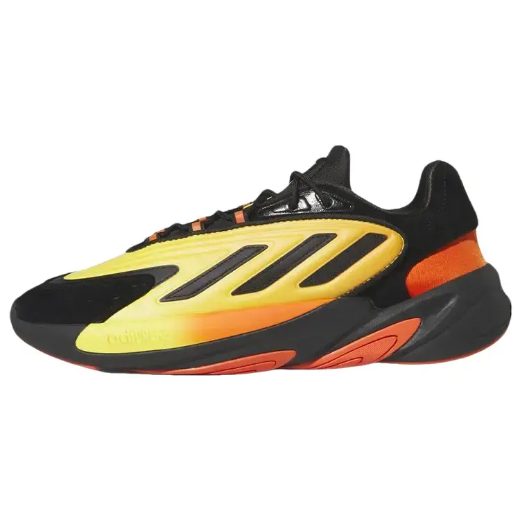Adidas Ozelia Men's Sports Sneakers - Black Semi Impact Orange, Rubber Outsole, Lightweight Textile Upper, Responsive Support