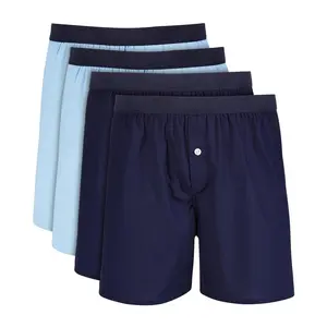 Club Room Mens 4-Pk. Cotton Boxers (Navy)