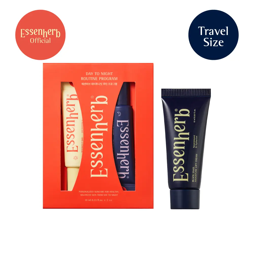 Essenherb Travel Size Duo_ Day to Night + Black Snail Mucin