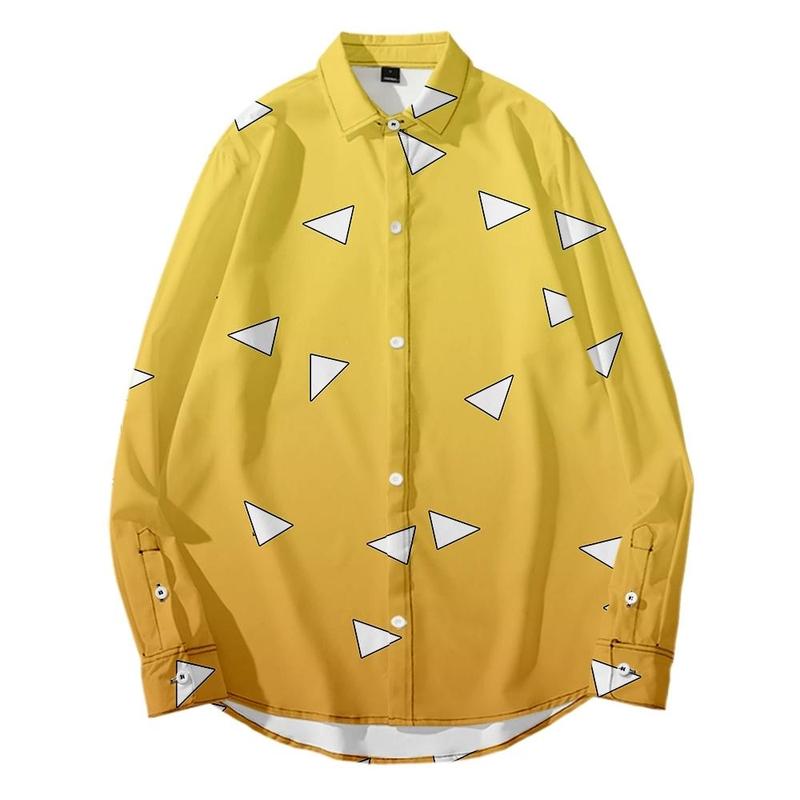 Demon Slayer Jacket, Giyu Tomioka & Tanjiro Cosplay Shirt Cape, Zenitsu, Nezuko Anime Costume for Men & Women - Official Style Demon Slayer Jacket, Giyu Tomioka & Tanjiro Cosplay Shirt Cape, Zenitsu, Nezuko Anime Costume for Men & Women - Official Style