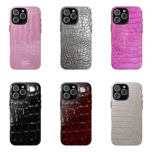 Beautiful Leather Pattern Phone Case for iPhone X 11 12 13 14 15 16 Waterproof Impact Resistant Polycarbonate TPU Glossy Finish Durable Shockproof Smartphone Cover