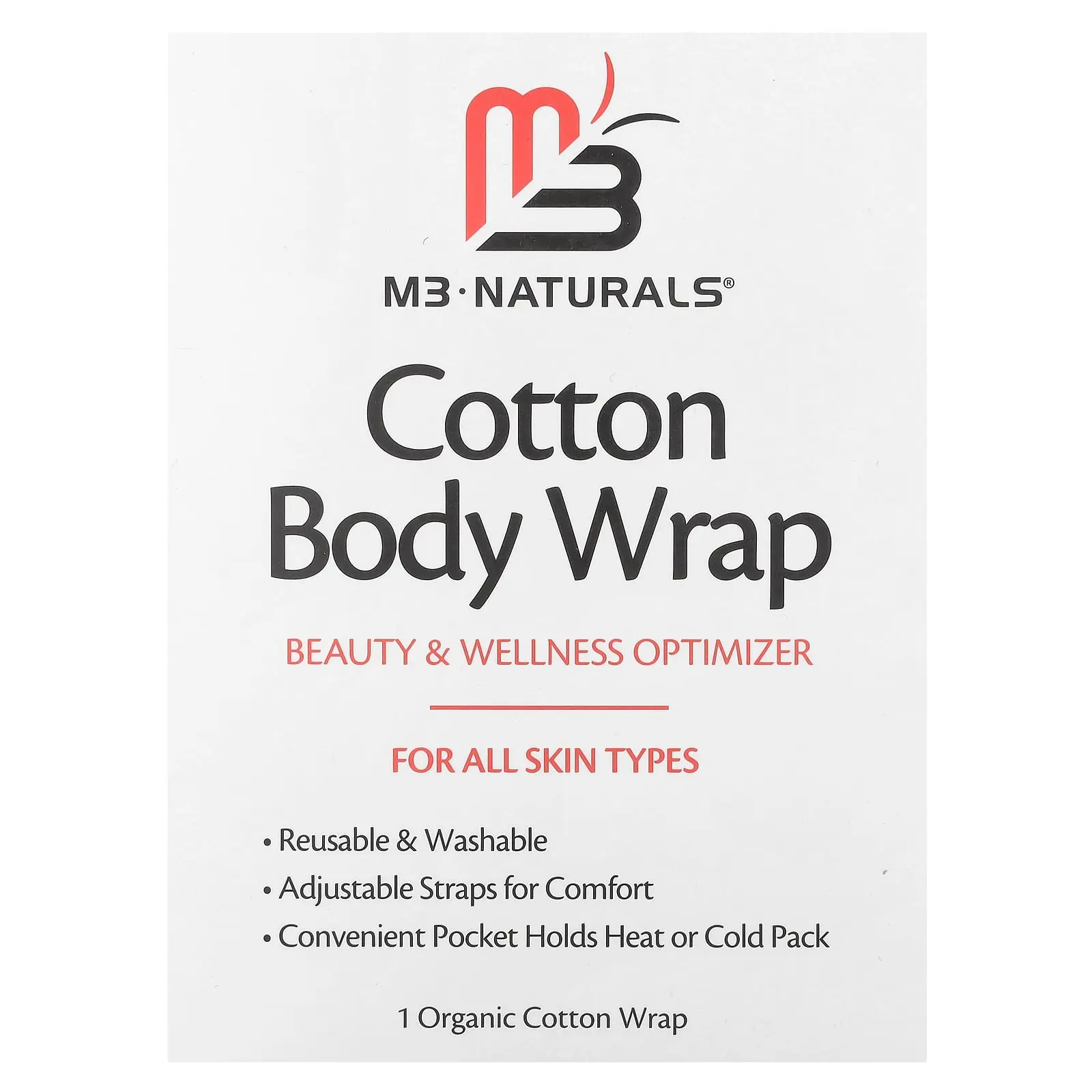 M3 Cotton Body Wrap, 1 Organic Cotton Wrap