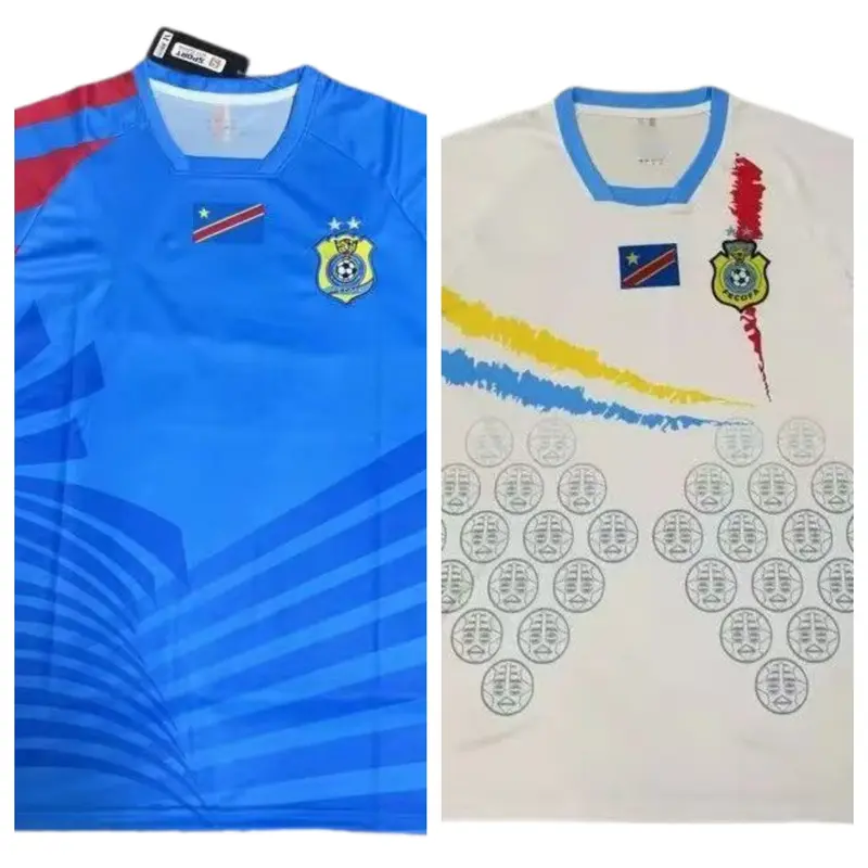 2025-26 Africa Cup of Nations DR Congo National Team Home & Away Fan Version Jerseys for Authentic Support - Sports Top