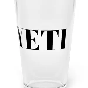Yeti Label Pint Glass - Perfect for Your Beverage Needs - Drinkware