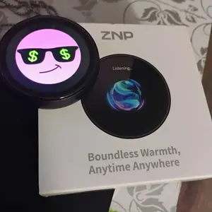 【Stunning Gift】ZNP AI Smart Badge, Portable AI Robot with Chat & Emotional Companion, Ideal for Social Interaction, Travel, Gaming & Learning