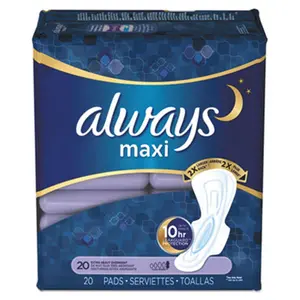 Tide  Heavy Overnight Maxi Pads, 20 per Pack