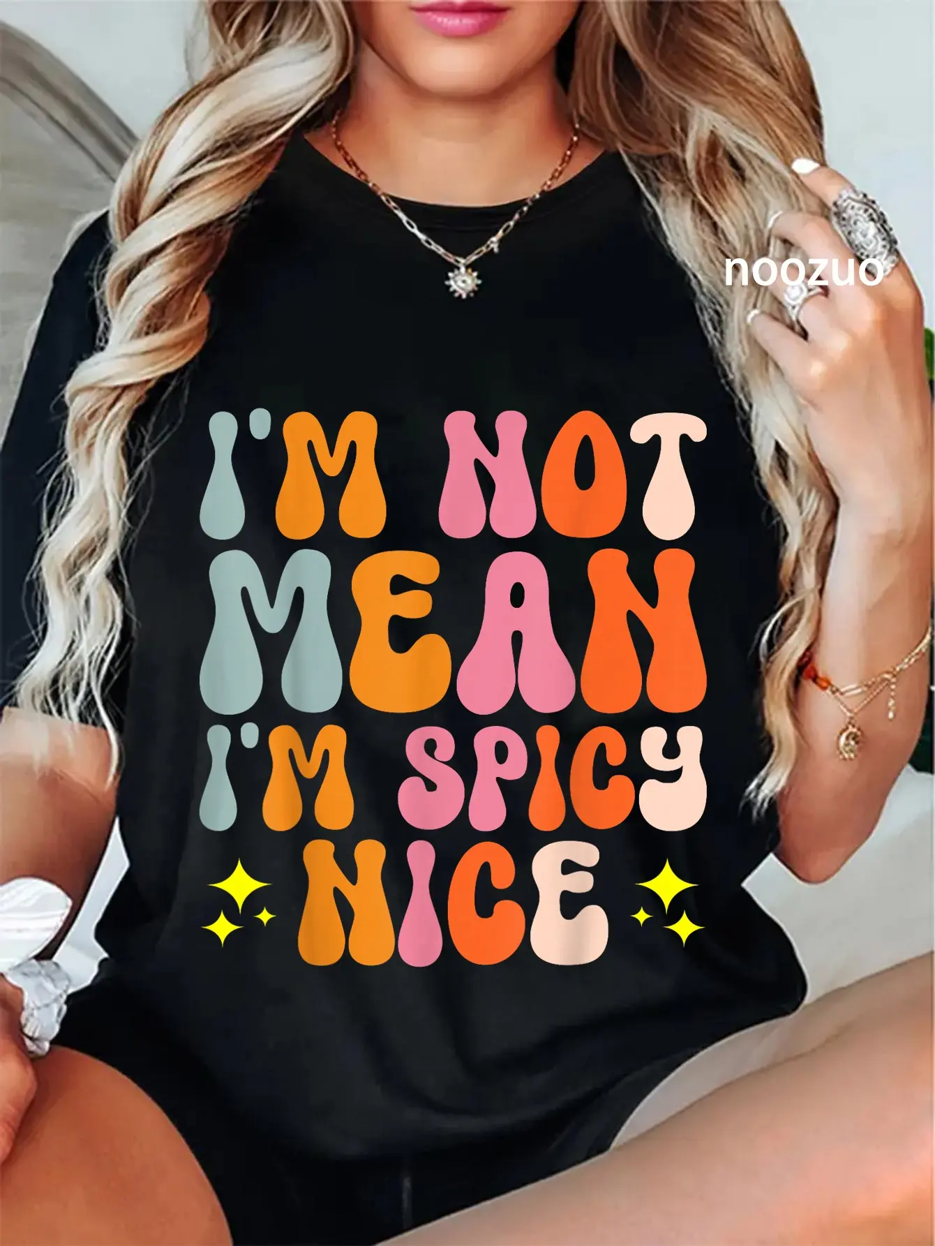 100% Cotton I'm Not Mean I'm Spicy Nice T-Shirt
