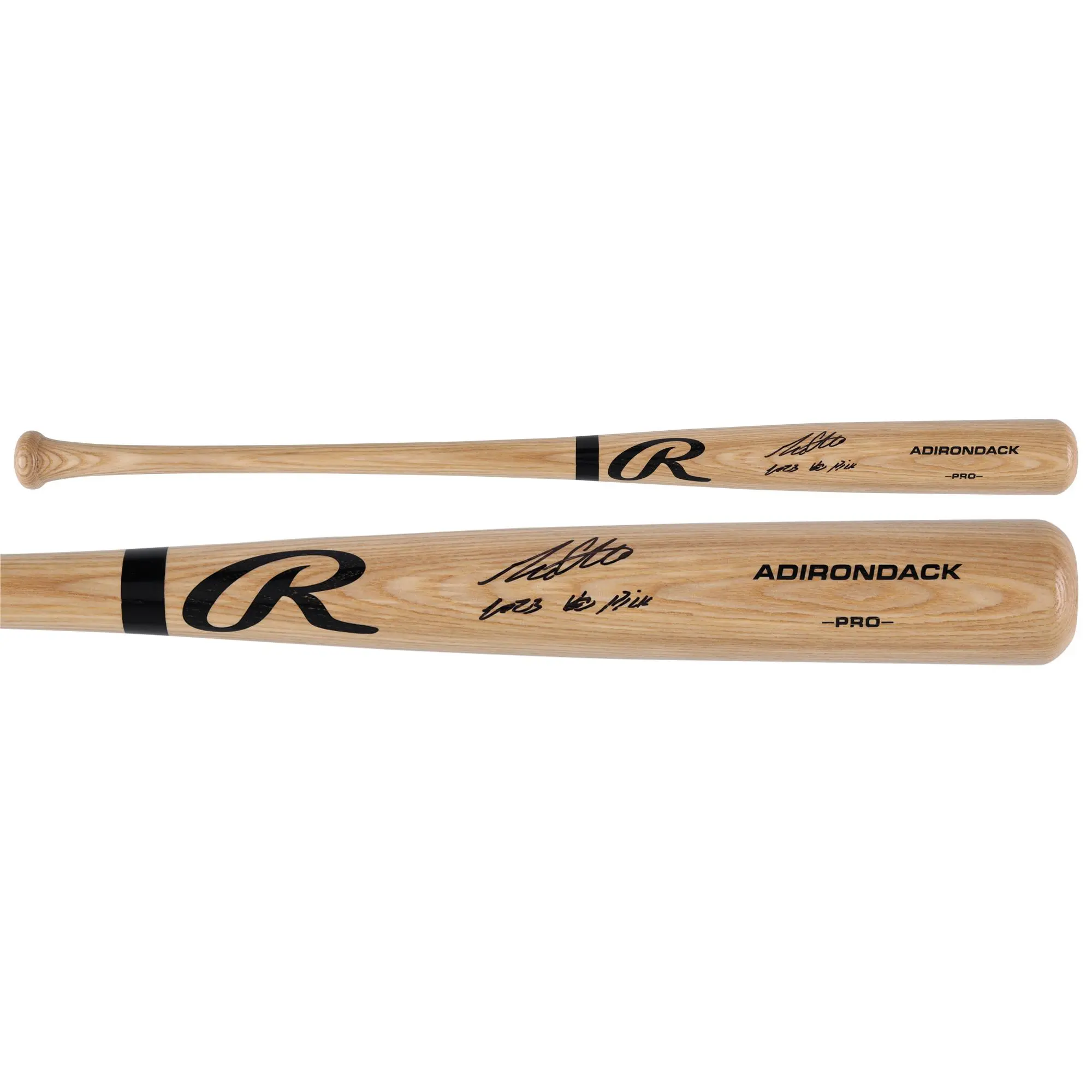 Max Clark Detroit Tigers Autographed Blonde Rawlings Pro Bat with "2023 #3 Pick" Inscription - Fanatics Authentic Certified