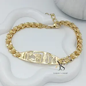 Yordy 7 Powers Bracelet. 14k gold plated, high quality