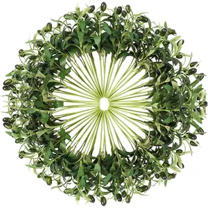 Faux Olive Leaves Stems 10" Tall Artificial Plants Olive Tree Branches for Small Vase Tabletop Greenery Decor for Home Office Wedding Party