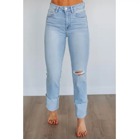 Kalen Risen Jeans - Light Wash