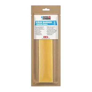 Swisscowers Cheese Bar for Large or Small Dogs, 80g- Long Chewing Pleasure, Made with 100% Swiss Milk, Lactose-free, Gluten-Free, No Preservatives