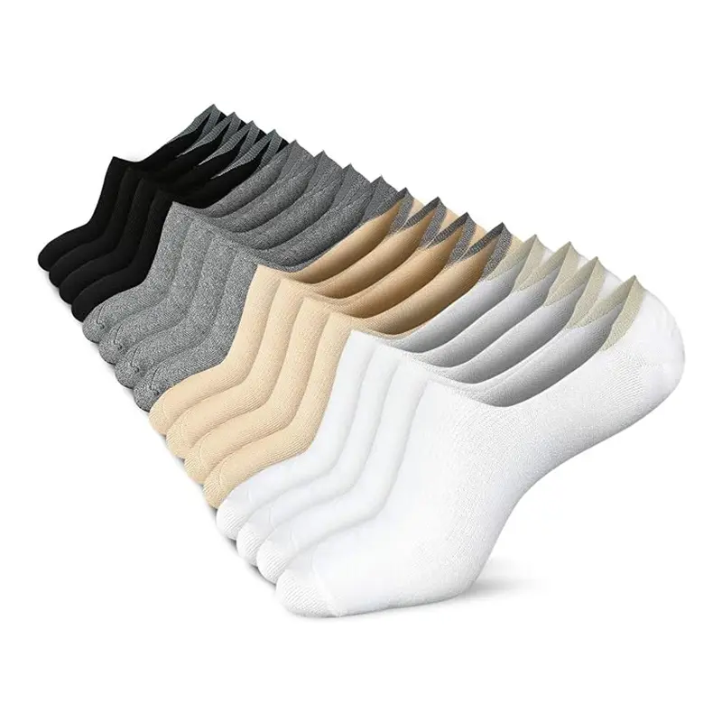 wernies No Show Socks Women Low Socks Non Slip Flat Boat Line 4 Pairs, Ultra-Thin No Show Liner Socks, Moisture Wicking Non-Slip Boat Socks, Perfect Daily Basics for Summer