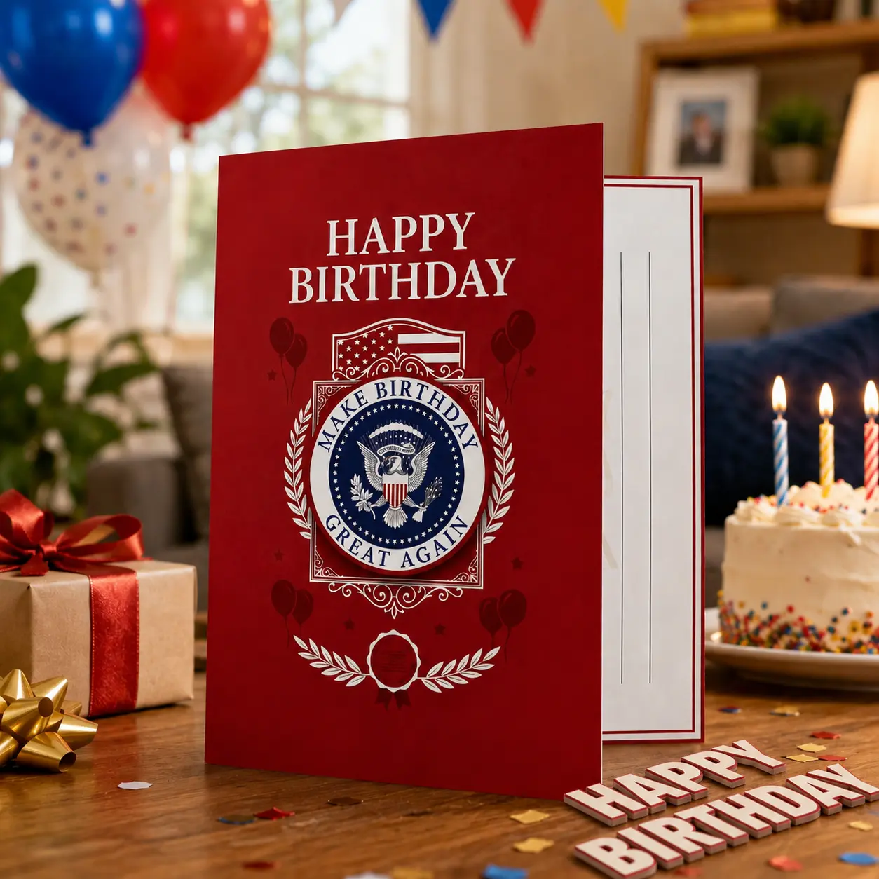 Talking Birthday Card with Sound, Funny Audio Greeting Card for Men Women Friends Family, Musical Birthday Gag Gift, Opens Automatically to Play Voice Message, 5 x 7 Inch Card with Red Envelope
