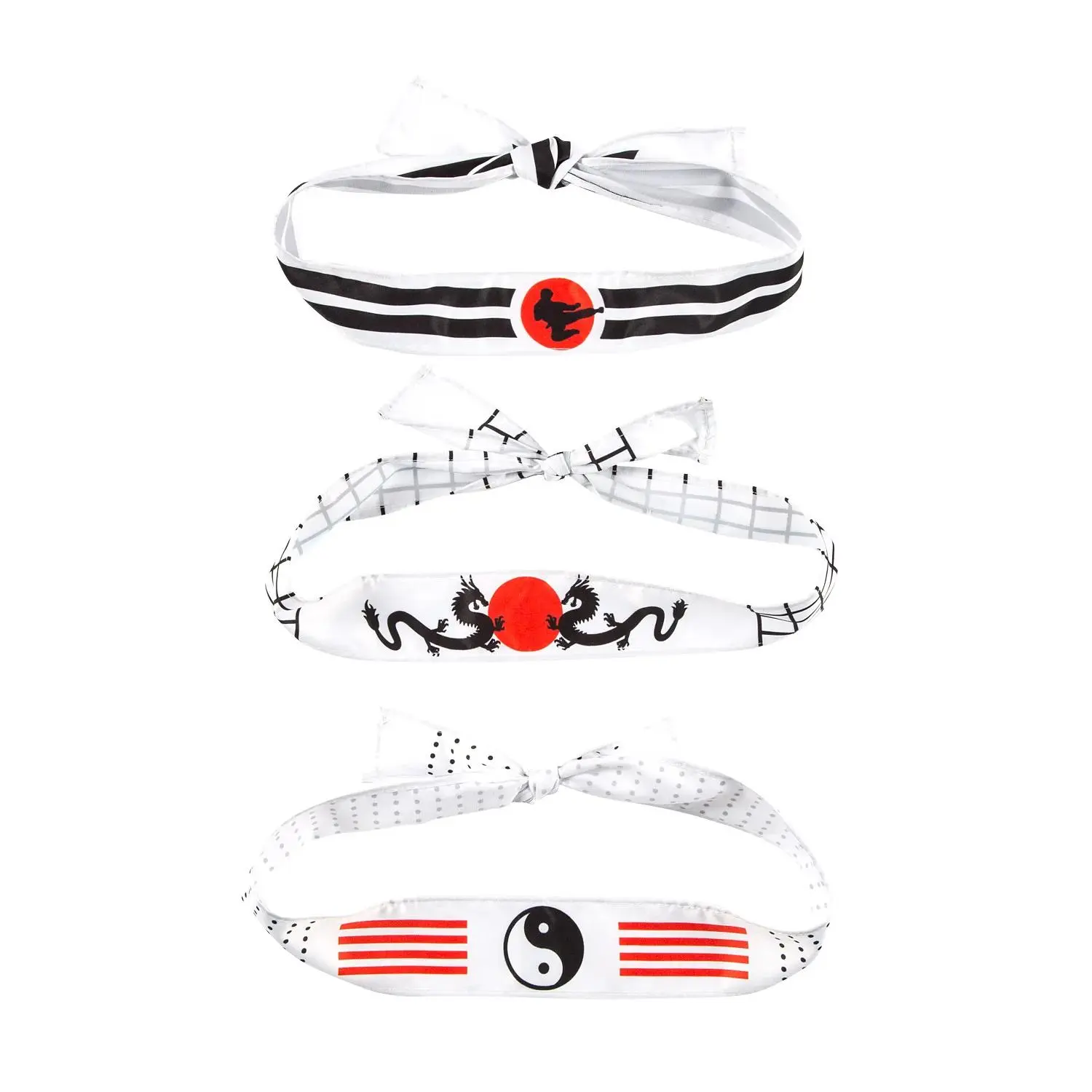 Child’s Tie-On Karate Ninja Headbands- 12 Pc.