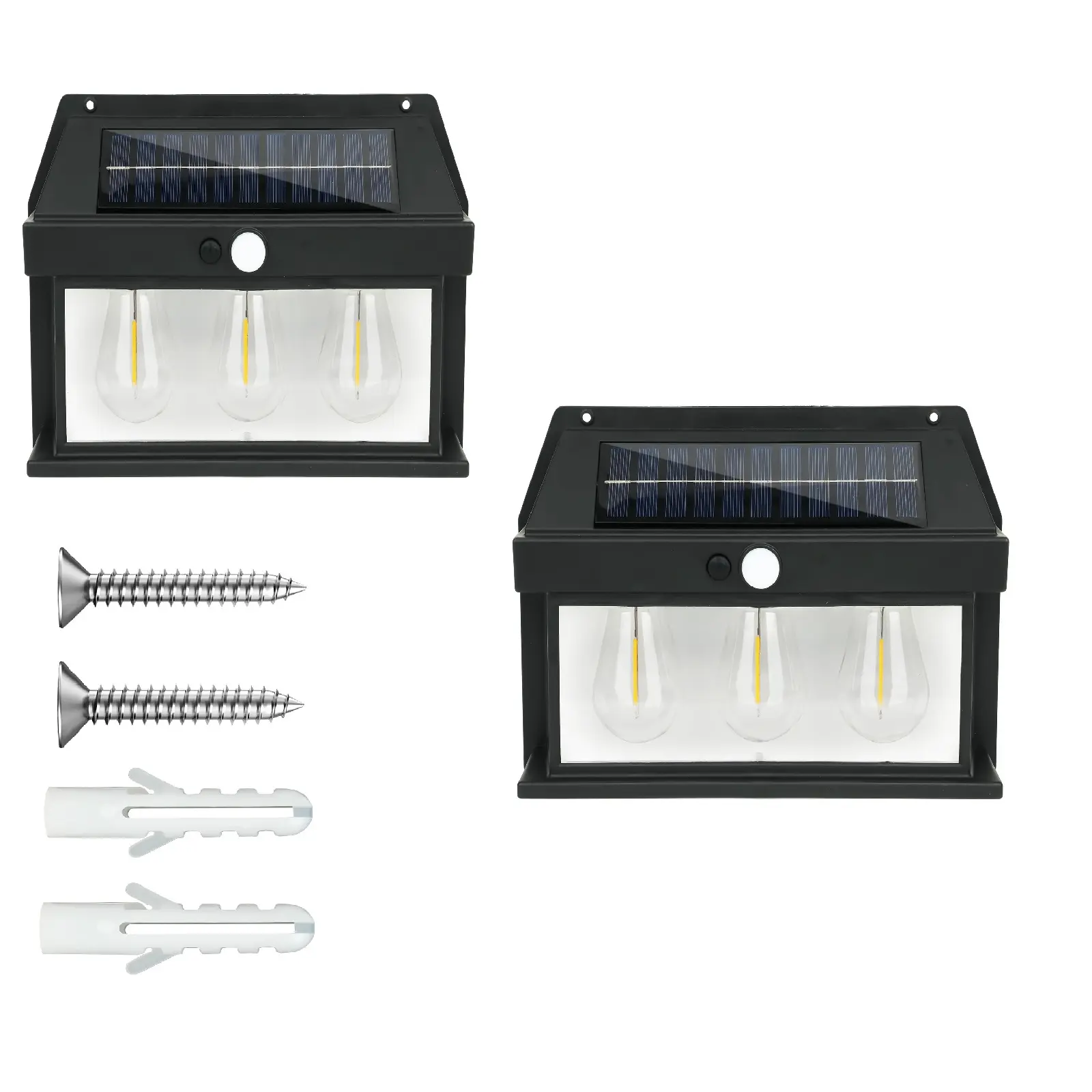 Solar Outdoor Lights - Wireless Solar-Powered LED Security Wall Light, IP65 Waterproof, 3 Adjustable Lighting Modes, Motion Sensor, Auto Dusk-to-Dawn for Patio, Garden
