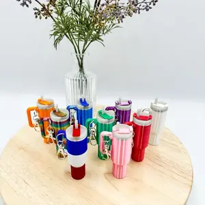 Tumbler Cup Lip Balm Holder Keychain Accessory