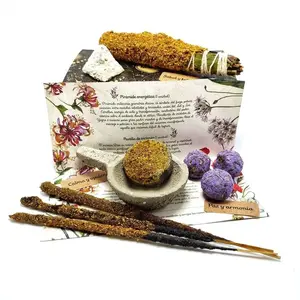 Energy Cleansing Incense Gift Box | Variety Kit Set Nature Lavender Aroma Scented Floral Aromatic Sage Aromatherapy Diffuser Oil