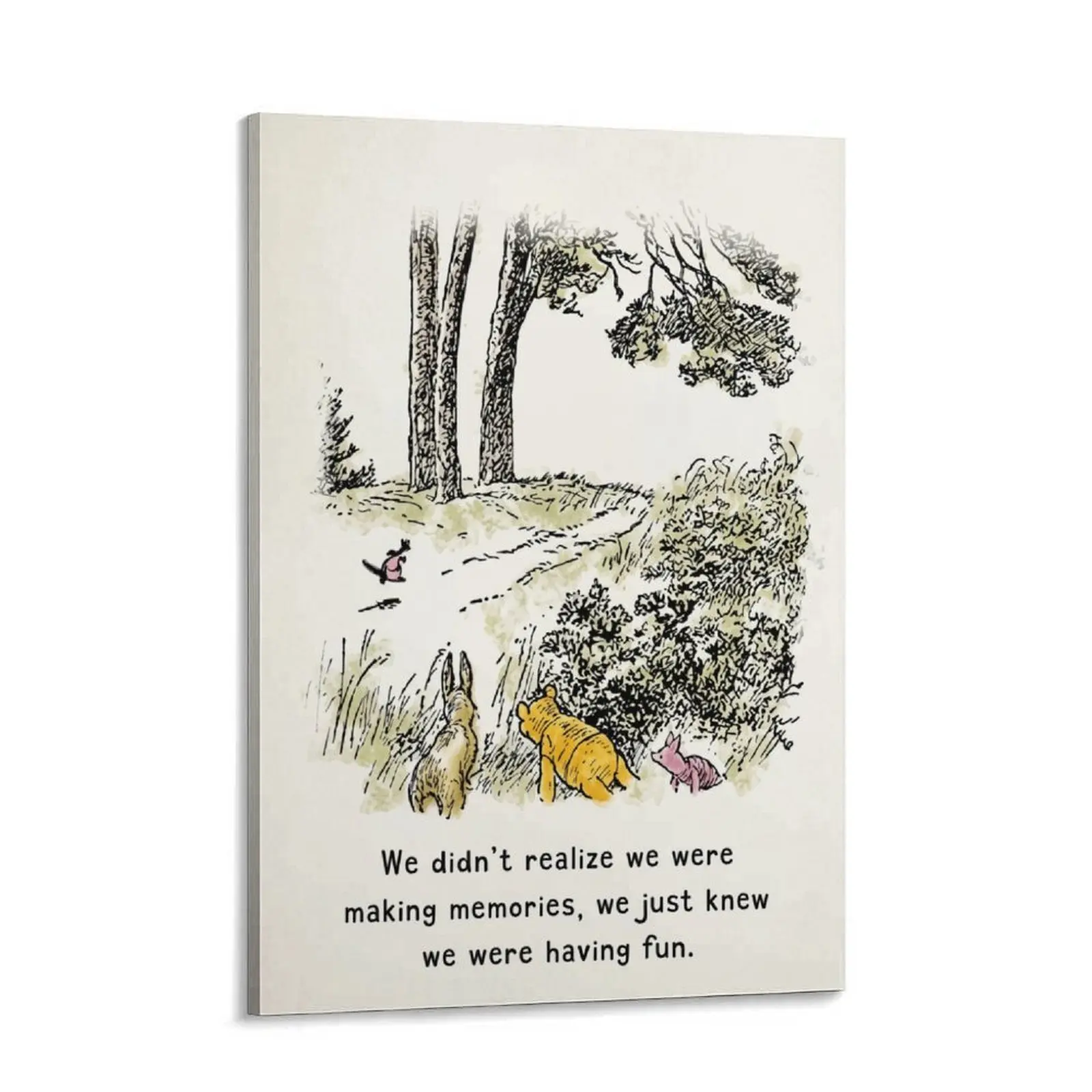 Winnie Pooh Kids Room  - positive Quotes cute  Art - Nursery  Artwork for Boys, Girls, Toddler, Child - Kindergarten Preschool Classroom  - Pooh Bear Baby Print - Baby Shower Gifts