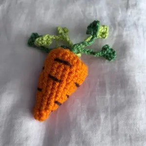 Crochet Cat Carrot Toy