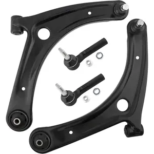 4 count Front Lower Control Arms w/Ball Joints Outer Tie Rod Ends for  Caliber 2007-2012 / for  Compass 2007-2017 (2017:  Built Models) / Patriot 2007-2017 | K620066 K620065 ES800408