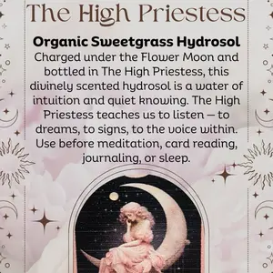 High Priestess Organic Sweetgrass Hydrosol