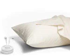 Groundluxe Grounding Pillowcase - King & Queen Size in Beige or Gray - For Use in Earthing Routines & to Complement Grounded Bedding Sets