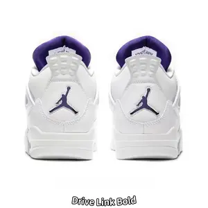 Classic Court Shoes – White Base with Purple Accents, Thick Foam Midsole & Wing Eyelets, Unisex Vintage Streetwear Trainers Perfect for Urban & Gym Wear