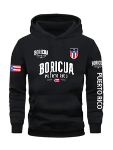 Hooded Long Sleeve Printed Sweatshirt, Casual Fashion Pullover for Men & Women, Comfortable Regular Fit Hoodie for Daily Wear, Graphic Hoodies