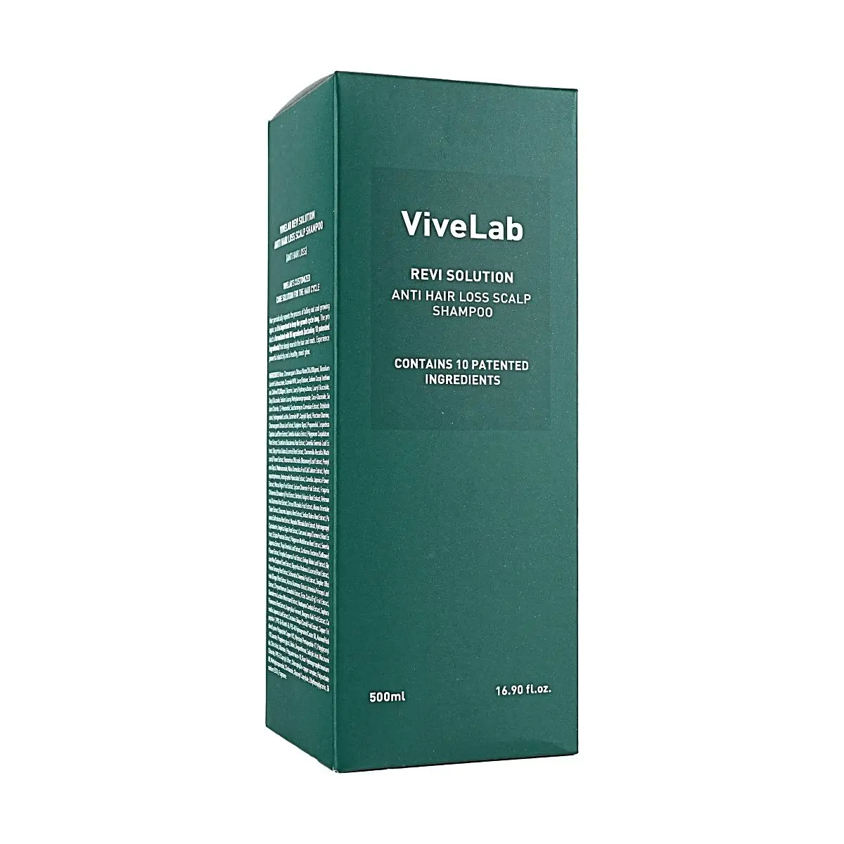 VIVELAB REVI SOLUTION Anti-Hair Loss Scalp Shampoo - Korean Formula for Oily Scalp, Dandruff Control, Itch Relief, Volumizing & Shine - 500ML