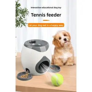 Pet Toy Dog Snack Reward Machine Pet Indoor Interactive Tennis Ball Food Dispenser Toy Tennis Ball