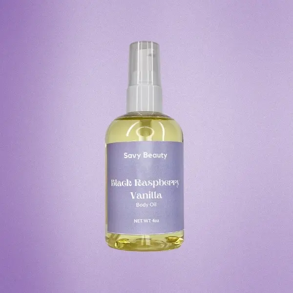 Black Raspberry Vanilla- Lightweight and Hydrating Body Oil Moisturizer Blend Grapeseed