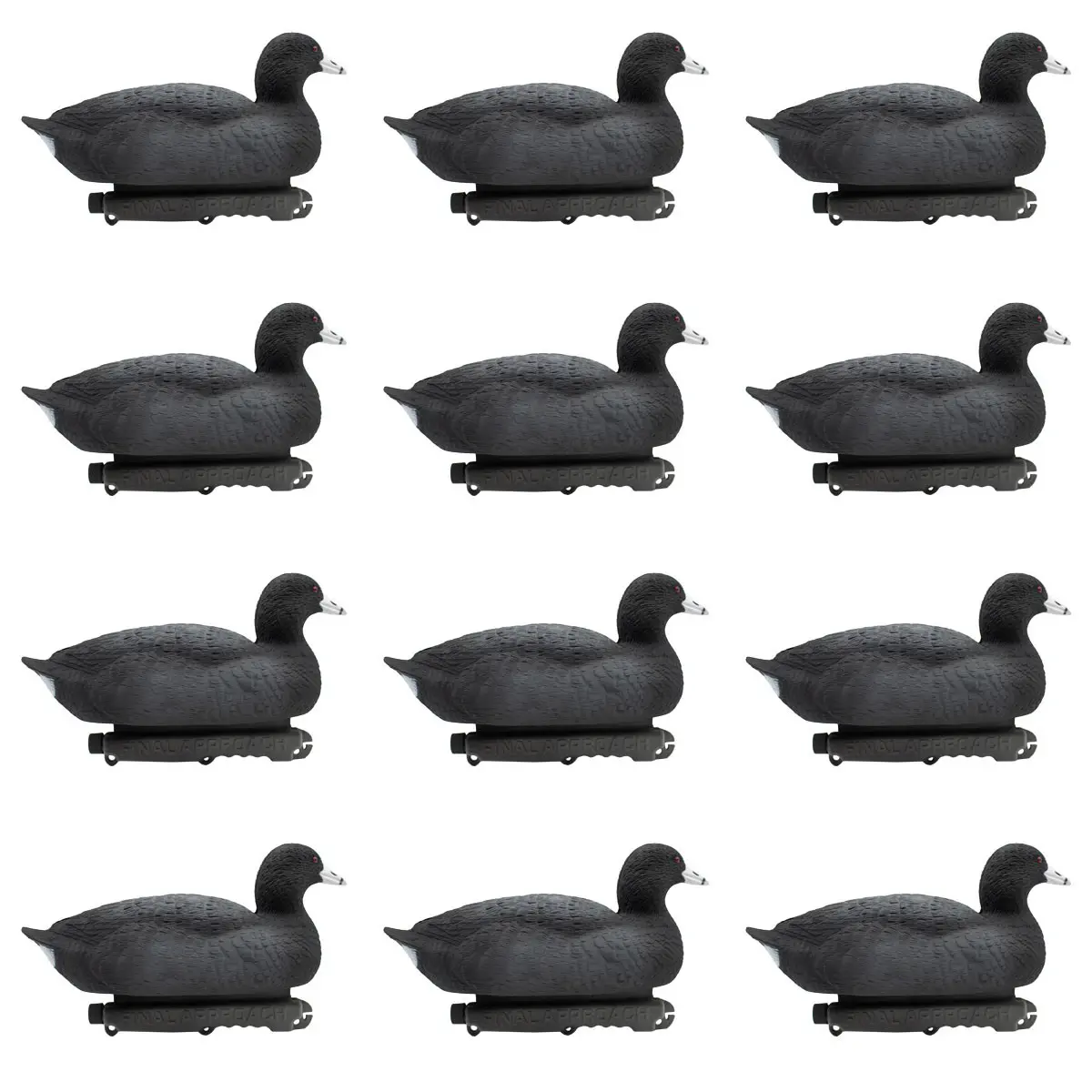 Final Approach Last Pass Floating Coots Decoys, 12 Pack