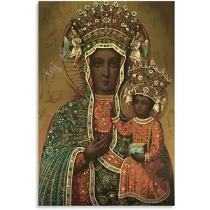 Poster of Ezili Dantor, A Haitian Mythological Figure (1) Canvas Wall Art Poster for Bedroom Living Room Decor 08x12inch(20x30cm) Unframe-style