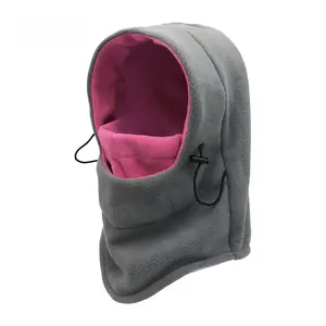 Plush winter warm hat and neck gaiter integrated cycling face mask, sports ski hood, outdoor neck protection, windproof and cold-proof, suitable for both men and women.