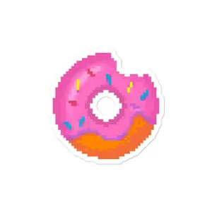 Pixel Donut Sticker