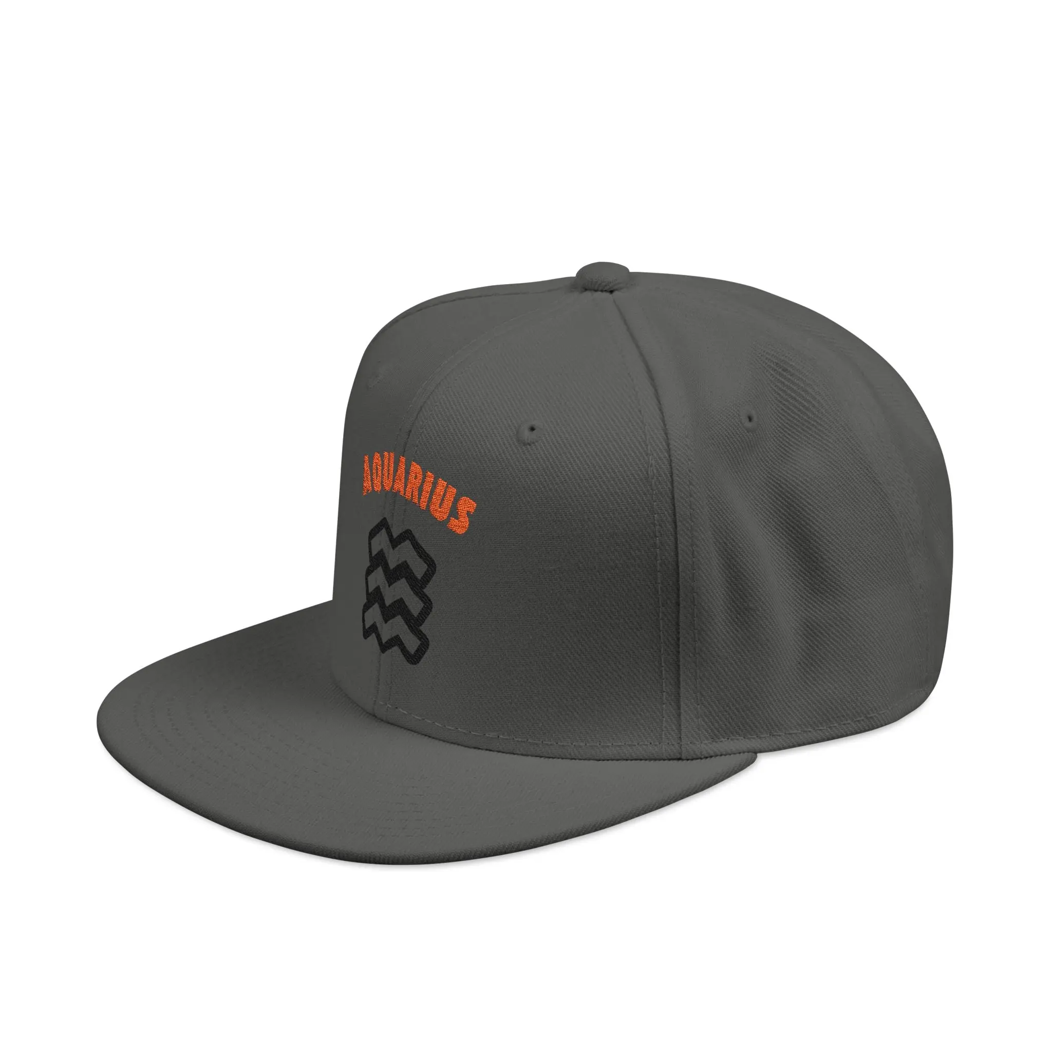 SABAS Embroidered Snapback Hat - Aquarius Zodiac Sign