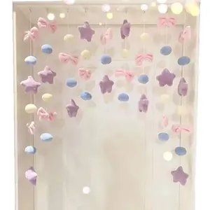 Purple Planet 3D No-Drill Door Curtain - Home Decor Hanging Curtain for Home, Children's Room Door Decoration, High-Aesthetic Wall Decor