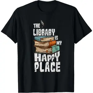 100% Cotton Librarian Shirt Funny Library Shirt Reading Book Lover Gift T-Shirt