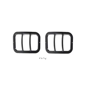 For 2007-2017 Jeep Wrangler JK Rear Bumper Fog Light Lamp Cover Trim (2 pcs)