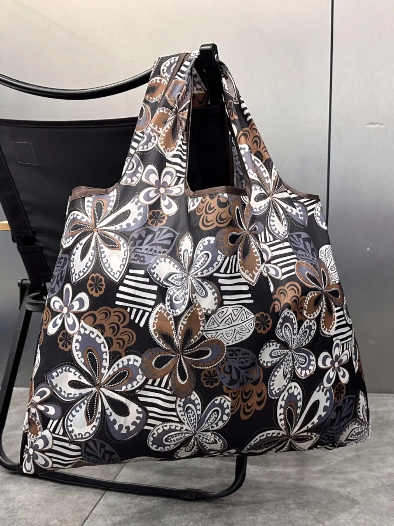 Women's Ethnic Pattern Tote Bag, Large Capacity Shoulder Bag for Work & Daily Used, Casual Trendy Versatile High-quality Daily Commuting Bag, Biggie B